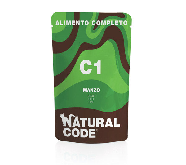 Natural Code C1 Manzo Umido Gatto 70 Gr Natural Code C1 Manzo Umido Gatto 70 Gr